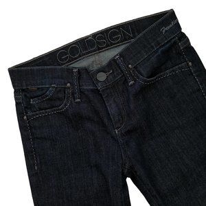 NWOT Goldsign Modern Straight Leg "Frontier" Jeans in Dark Rinse, 24